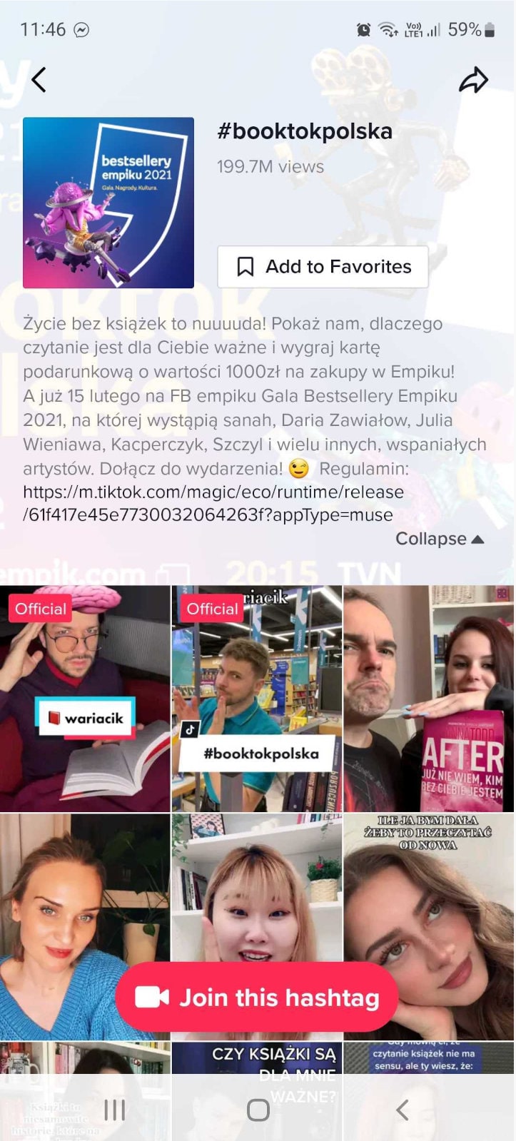 #Booktokpolska hashtag challenge
