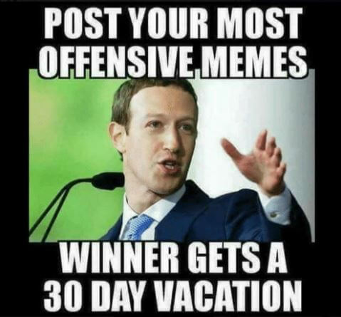 example of a 'potentially' offensive (or just plain stupid) meme that could be detected by Facebook's new Rosetta AI
