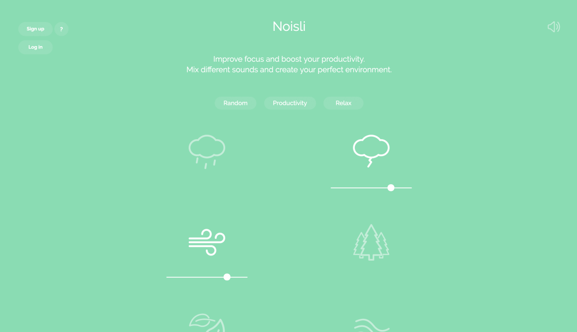 A screenshot from Noisily which can be used as a PR tool